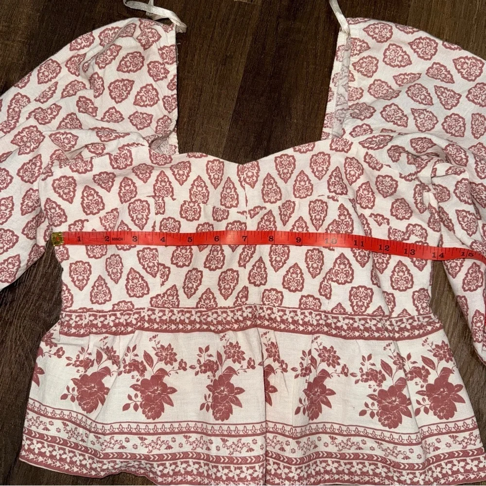 NWT Sim & Sam Linen Blend Spring Top